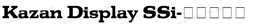 Kazan Display SSi字体转换